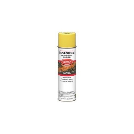 Rust-Oleum Marking Paint, M1400, Industrial, 17 oz, SB Hi Vis Yellow 331777